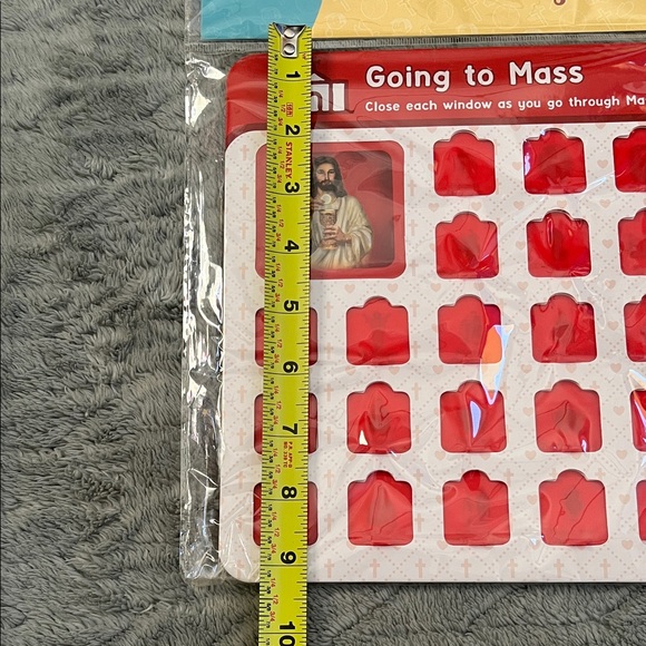 "Going to Mass" Catholic Kids Chart - Red - Picture 6 of 7